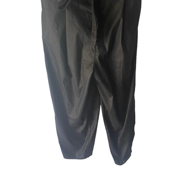 7 For All Mankind NWT Women's Size XL Black Sleeveless Balloon Leg Jumpsuit $398 - Picture 6 of 15